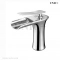 Modern Waterfall Style Solid Brass Bathroom Lavatory Faucet BLF001 in Vancouver