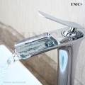 Modern Waterfall Style Solid Brass Bathroom Vessel Sink Faucet BVF001 in Vancouver