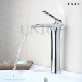 Modern Waterfall Style Solid Brass Bathroom Vessel Sink Faucet BVF001 in Vancouver