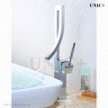 Waterfall Style Curved Spouse Bathroom Vessel Sink Faucet BVF002 in Vancouver Modern Waterfall Style Curved Spouse Bathroom Vessel Sink Faucet BVF002 in Vancouver