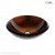 Hand Painted Tempered Glass Bathroom Vessel Sink - BVG001