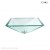 Square Shape Clear Tempered Glass Bathroom Vessel Sink - BVG007