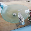 Oval Shape Frosted Tempered Crystal Glass Bathroom Vessel Sink - BVG012 in Vancouver Modern Oval Shape Frosted Tempered Crystal Glass Bathroom Vessel Sink - BVG012 in Vancouver