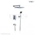 Modern Solid Brass Rain Style Walk In Bathroom Shower Set ( With Tub Filler )- BSS002 in Vancouver