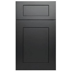 Modern Artisanal Ebony Kitchen Cabinet in Vancouver