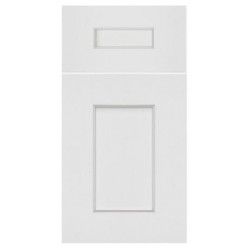 Modern Artisanal White Kitchen Cabinet in Vancouver