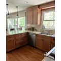 Light Wood Grain kitchen cabinet in Vancouver Modern Light Wood Grain kitchen cabinet in Vancouver