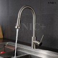 Modern Pull Out Style Solid Brass Kitchen Faucet - KPF001 in Vancouver
