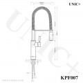 Modern Pull Down Style Solid Brass Kitchen Faucet - KPF007 in Vancouver