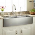 36 Inch Small Radius Stainless Steel Farm Apron Kitchen Sink - KAR3621D in Vancouver Modern 36 Inch Small Radius Stainless Steel Farm Apron Kitchen Sink - KAR3621D in Vancouver