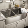 36 Inch Small Radius Stainless Steel Farm Apron Kitchen Sink - KAR3621D in Vancouver Modern 36 Inch Small Radius Stainless Steel Farm Apron Kitchen Sink - KAR3621D in Vancouver