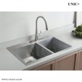 33 Inch Small Radius Stainless Steel Top Mount Kitchen Sink - KTR3321D in Vancouver Modern 33 Inch Small Radius Stainless Steel Top Mount Kitchen Sink - KTR3321D in Vancouver