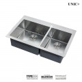 33 Inch Small Radius Stainless Steel Top Mount Kitchen Sink - KTR3321D in Vancouver Modern 33 Inch Small Radius Stainless Steel Top Mount Kitchen Sink - KTR3321D in Vancouver