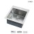 19 Inch Small Radius Stainless Steel Top Mount Kitchen Sink - KTS1921 R