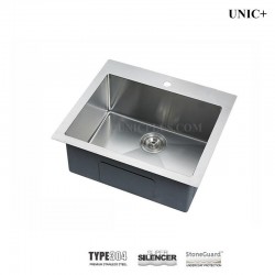 24 Inch Small Radius Stainless Steel Top Mount Single bowl Kitchen Sink - KTS2421 R