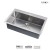 30 Inch Small Radius Stainless Steel Top Mount Single bowl Kitchen Sink - KTS3021 R