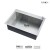 30 Inch Zero Radius Stainless Steel Top Mount Single bowl Kitchen Sink - KTS3021 Z