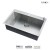 33 Inch Zero Radius Stainless Steel Top Mount Single bowl Kitchen Sink - KTS3321 Z
