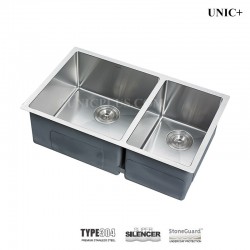 Modern 30 inch small radius style stainless steel under mount kitchen sink kud3018b in Vancouver