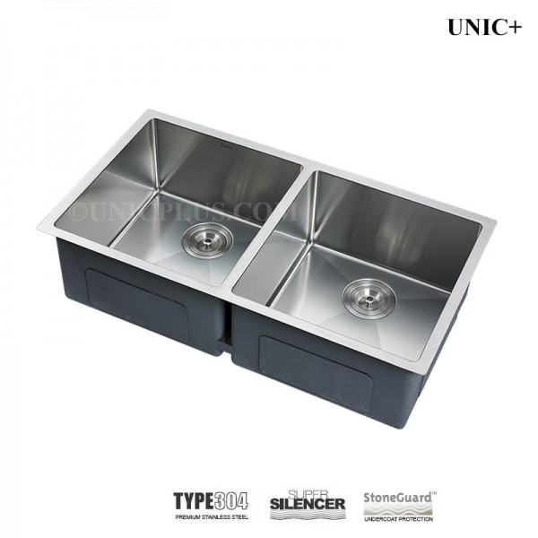 Modern 34 Inch Small Radius Style Stainless Steel Under Mount Kitchen Sink - KUD3418A in Vancouver