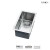 11 Inch Small Radius Style Stainless Steel Undermount Kitchen Bar Sink - KUS1118 R