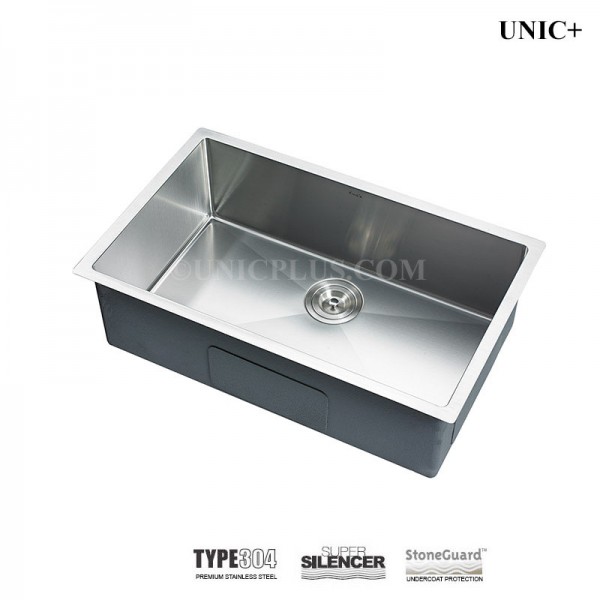 Modern 27 Inch Small Radius Style Stainless Steel Under Mount Kitchen Sink - KUR2718 in Vancouver