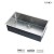 32 Inch Small Radius Style Stainless Steel Under Mount Kitchen Sink - KUS3218 R