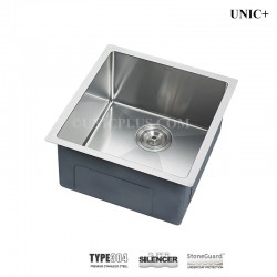 19 Inch Small Radius Style Stainless Steel Under Mount Kitchen Bar Sink - KUS1918 R