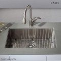 Modern 28 Inch Small Radius Style Stainless Steel Under Mount Kitchen Sink - KUR2818 in Vancouver