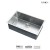 28 Inch Small Radius Style Stainless Steel Under Mount Kitchen Sink - KUS2818 R