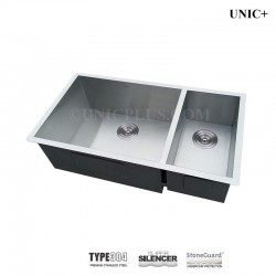 33 Inch double bowl 70/30 small Radius Style Stainless Steel Under Mount double Kitchen Sink - KUD3318C R
